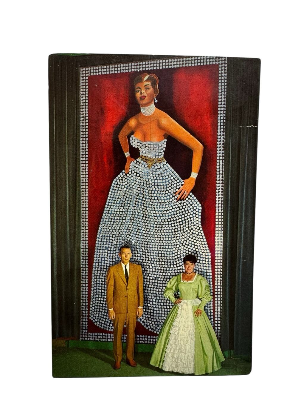 Vintage 1960s Silver Queen Unused Postcard Virginia City Nevada Casino